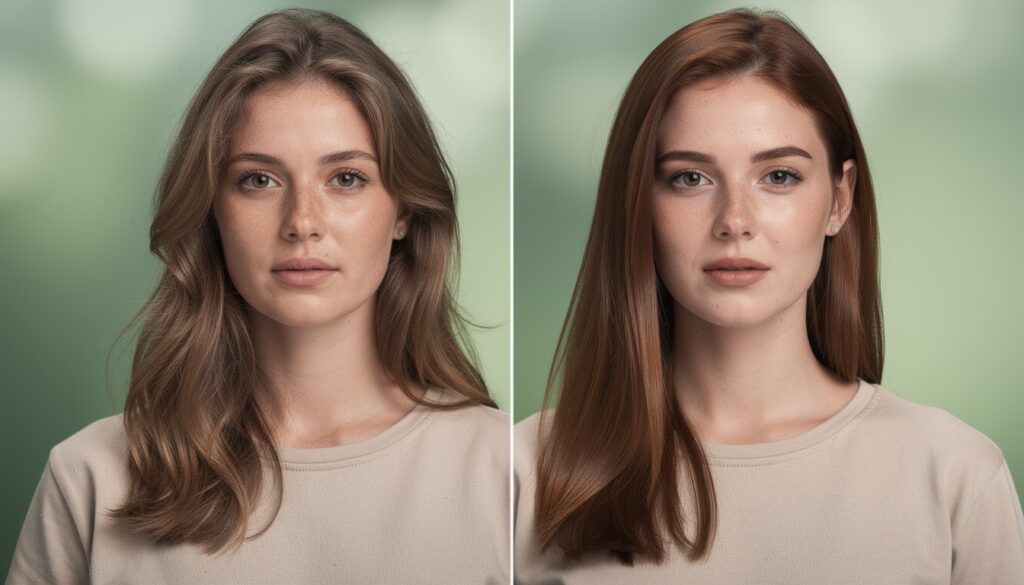 Katam cheveux avant après